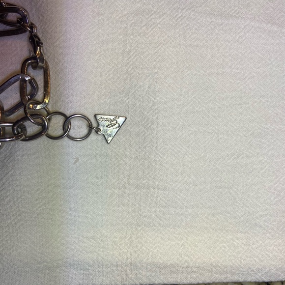 Guess layered necklace with chunky link chains.. and a Guess charm bracelet (2) - Picture 10 of 16